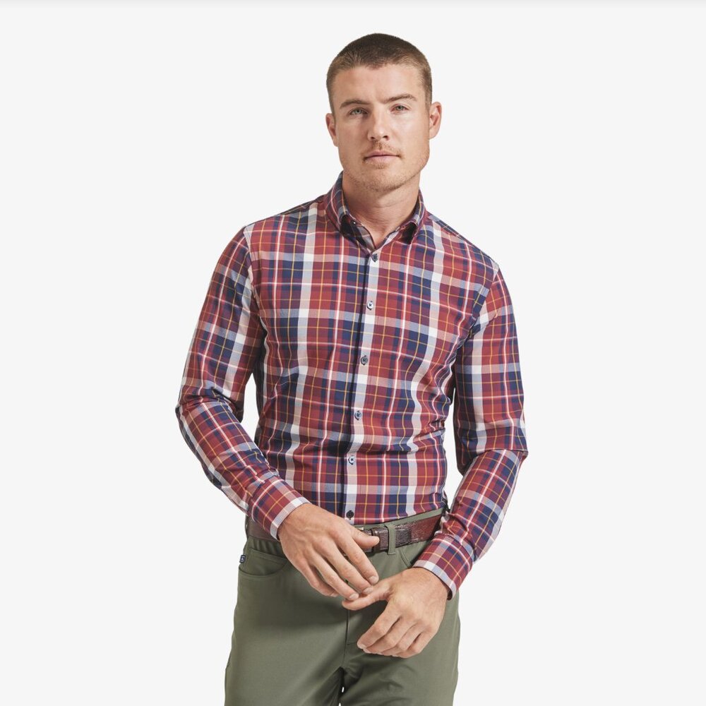 MIZZEN + MAIN - Leeward Dress Shirt (Plaid)